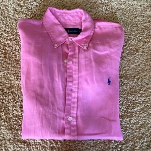 Mens Medium pink Polo shirt